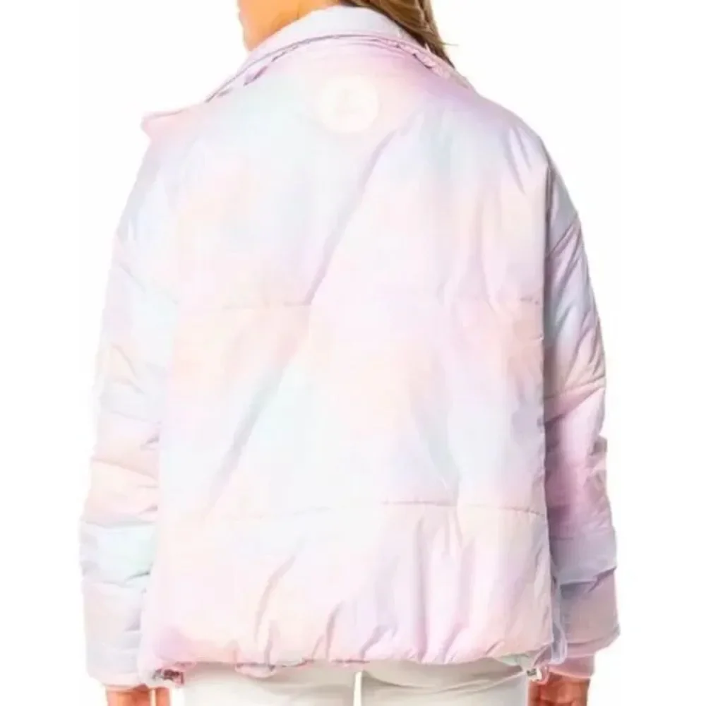 Revolve Juicy Couture Avalon Cotton Candy Tie Dye Pastel Puffer Jacket Size M